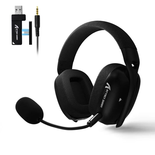 ATTACK SHARK L80PRO Wireless Gaming Headset — Noise Canceling, Dual Mic, Lightweight Comfort