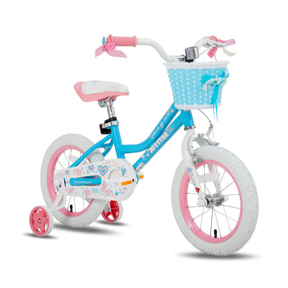 Girls Kids Bicycle with Training Wheels – 16 inch (US Stock)