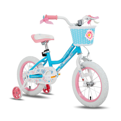 Girls Kids Bicycle with Training Wheels – 16 inch (US Stock)